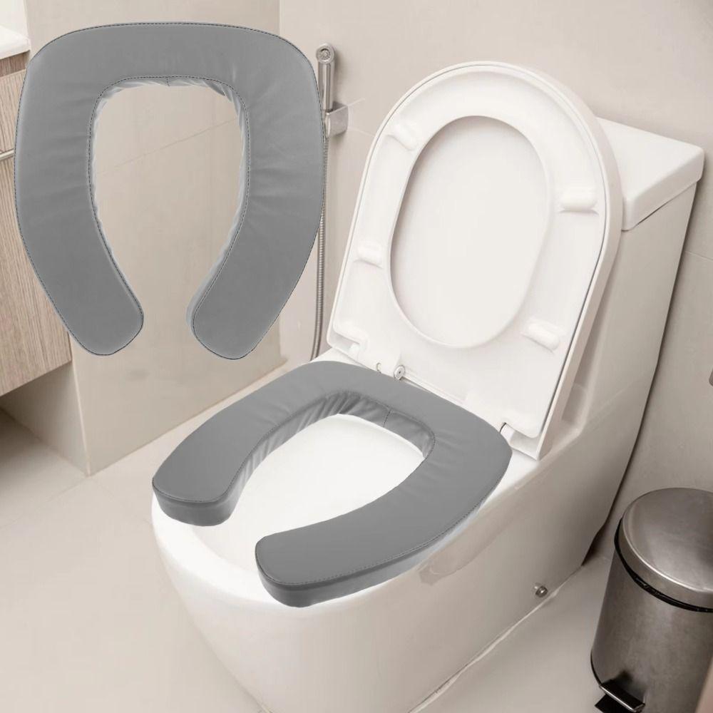 Waterproof Raised Toilet Seat Cushion Thick Padded Heighted Toilet Seat Cover  For Elderly