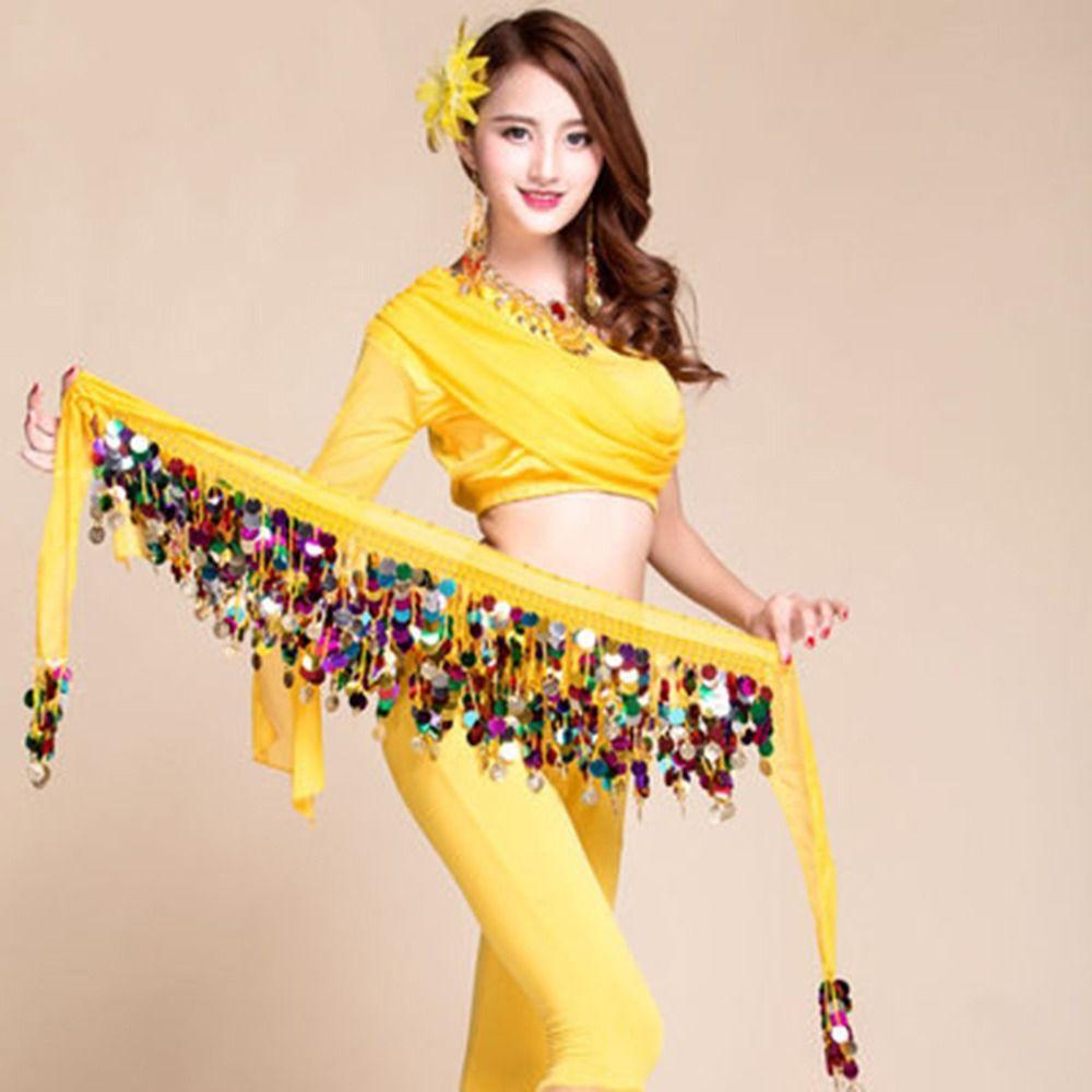 

Танцевальные аксессуары Пояс для танца живота для девочки Пояс для танца живота Костюмы для танца живота Набедренный платок Цепочка чёрный