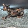Wholesale pure copper cow zodiac figurine, auspicious cow craft ornament, shop opening gift, desktop decoration