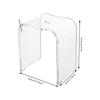 Clear Acrylic Shower Bench Arch Design, Non-slip Stool Transparent - 18mm Thick Freestanding Bathroom Stool