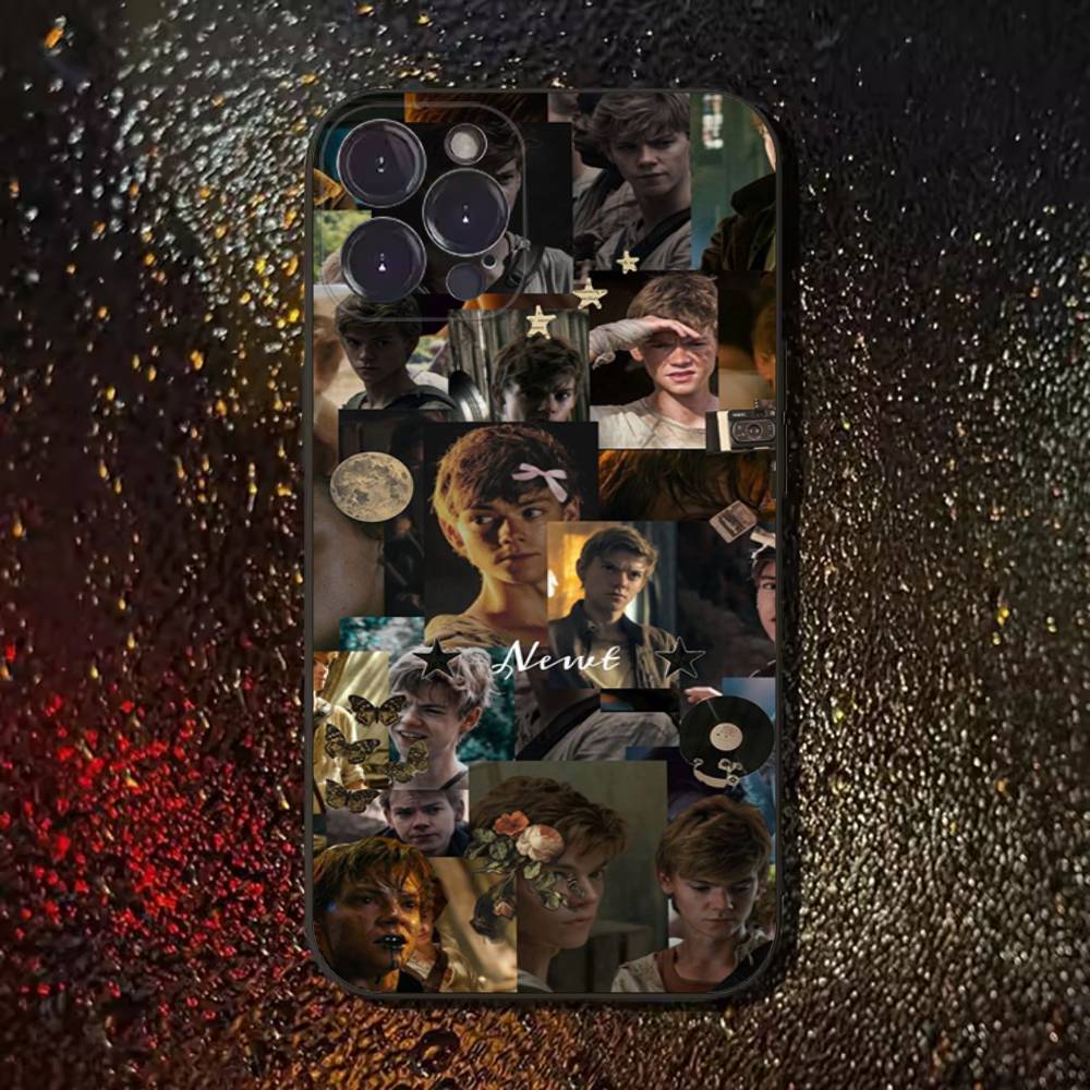 Чехол для телефона M-Maze R-Runner Newt для iPhone 17,16,15,14,13,12,11 Plus,Pro Max,XS,X,XR,SE,Mini,8,7, Мягкий силиконовый черный чехол iPhone12