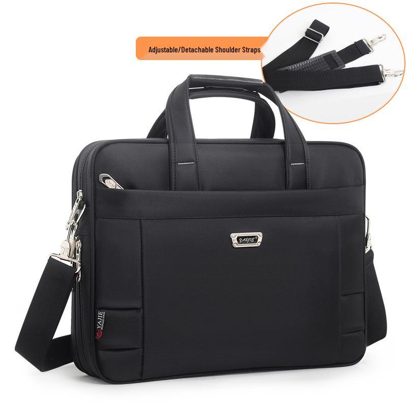 

Men s 15.6 Laptop Shoulder Bag: Stylish Business Briefcase in Oxford Cloth 14-inch