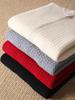 Men's 100% Pure Wool Thickened Half-High Collar Zipper Cardigan Sweater for Autumn/Winter