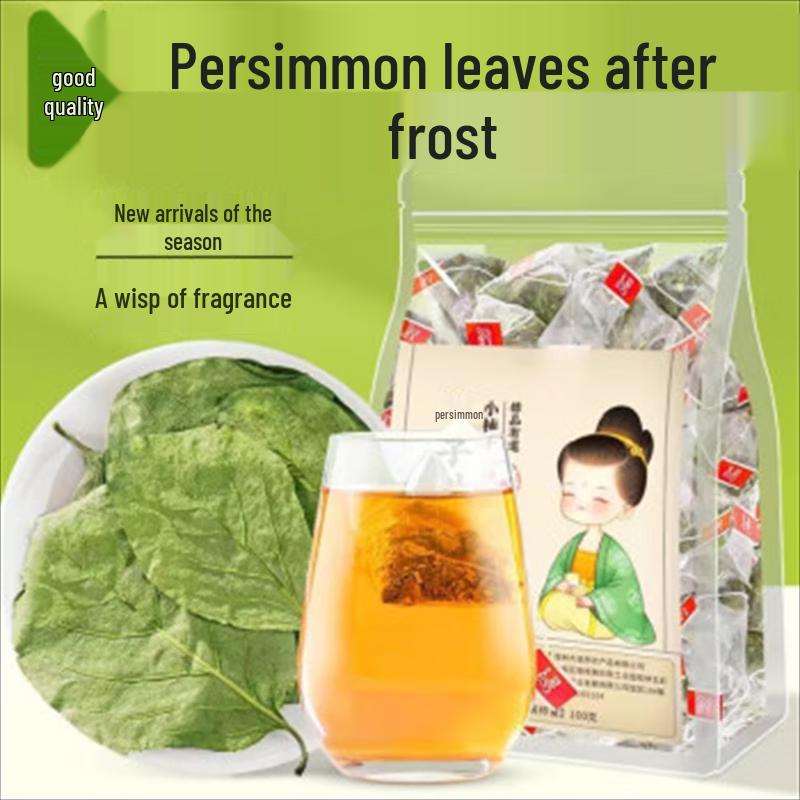 Frost-Harvested Persimmon Leaf Tea