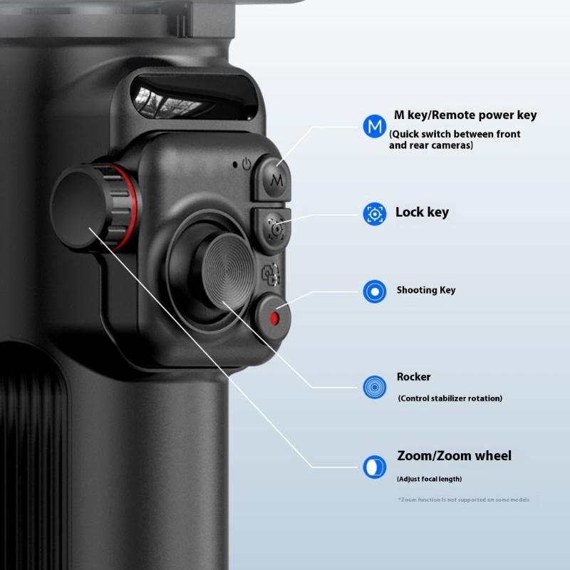 AI Power Orthogonal 3 Line Phone Gimbals Strong Phone Stabilizers Multifunctional Phone Gimbals for Video Recording