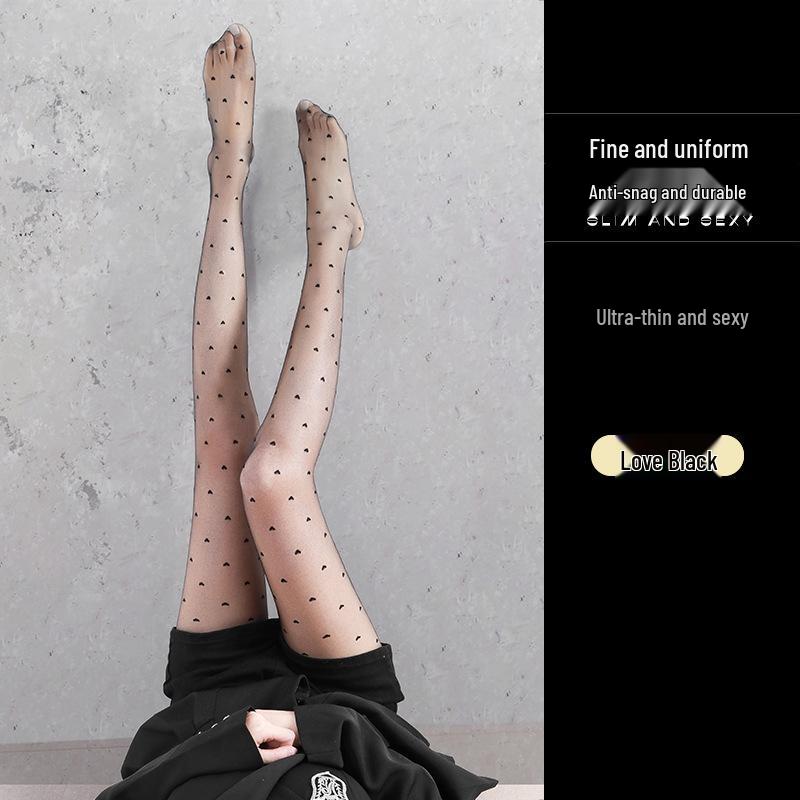 Women's Ultra-Thin Invisible Black Silk Anti-Snag Pantyhose - High-Transparency, Zero-Feel, Non-Rolling, 0D Bare Leg Style.