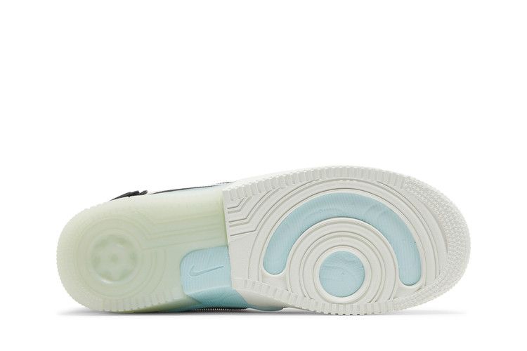 Men's Sneakers Nike Air Force 1 React Mid Black Sail Ghost Green Sail/Ghost Green/Glacier Blue/Black