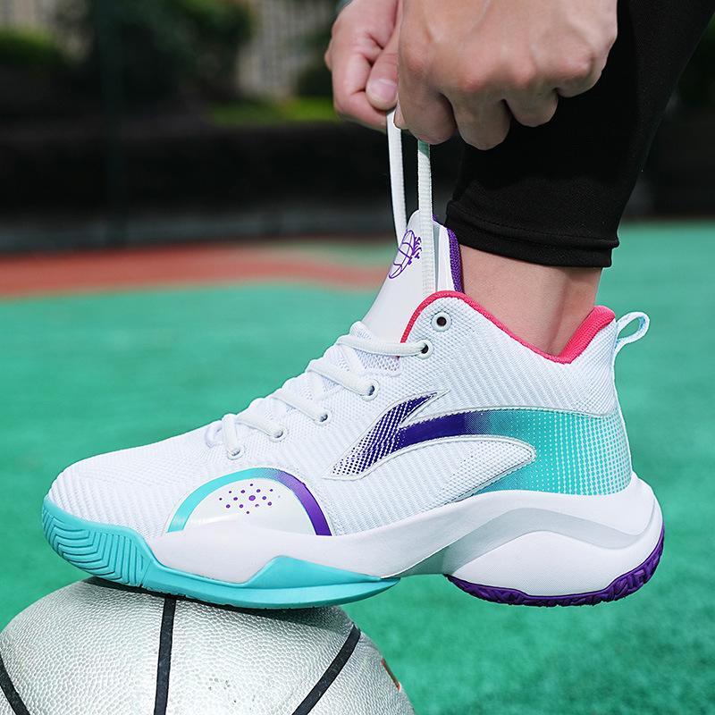 

Kobe Technology Синие кроссовки Мужские 2025 Лето Новые Женские Ударопрочные Износостойкие Детские Спортивные Дышащие Практичные Баскетбольные кроссовки 36