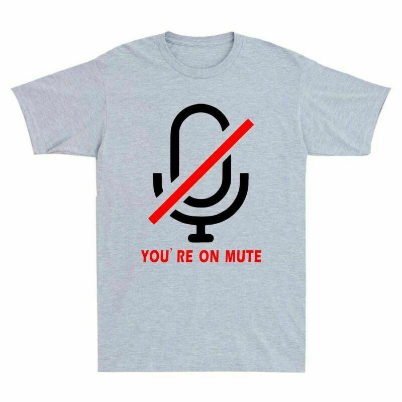 Youre On Mute Unisexs Short Sleeve T Shirt Retro Cotton Tee Gift Top