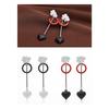 Women's Flower Circle Heart Drop Earrings