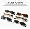 Vintage European & American Small Square Metal Sunglasses - Women's Trendy, Versatile Retro Style