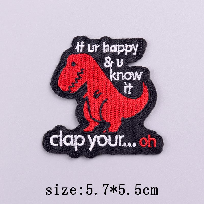 Little Yellow Duck Embroidery Patches For Clothing Hip Hop Animal Patch Iron On Patches On Clothes Fusible Patch Stickers Badges