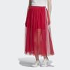 Adidas Originals 3-Stripe Sheer Mesh Tulle Skirt Red Women's ED4756
