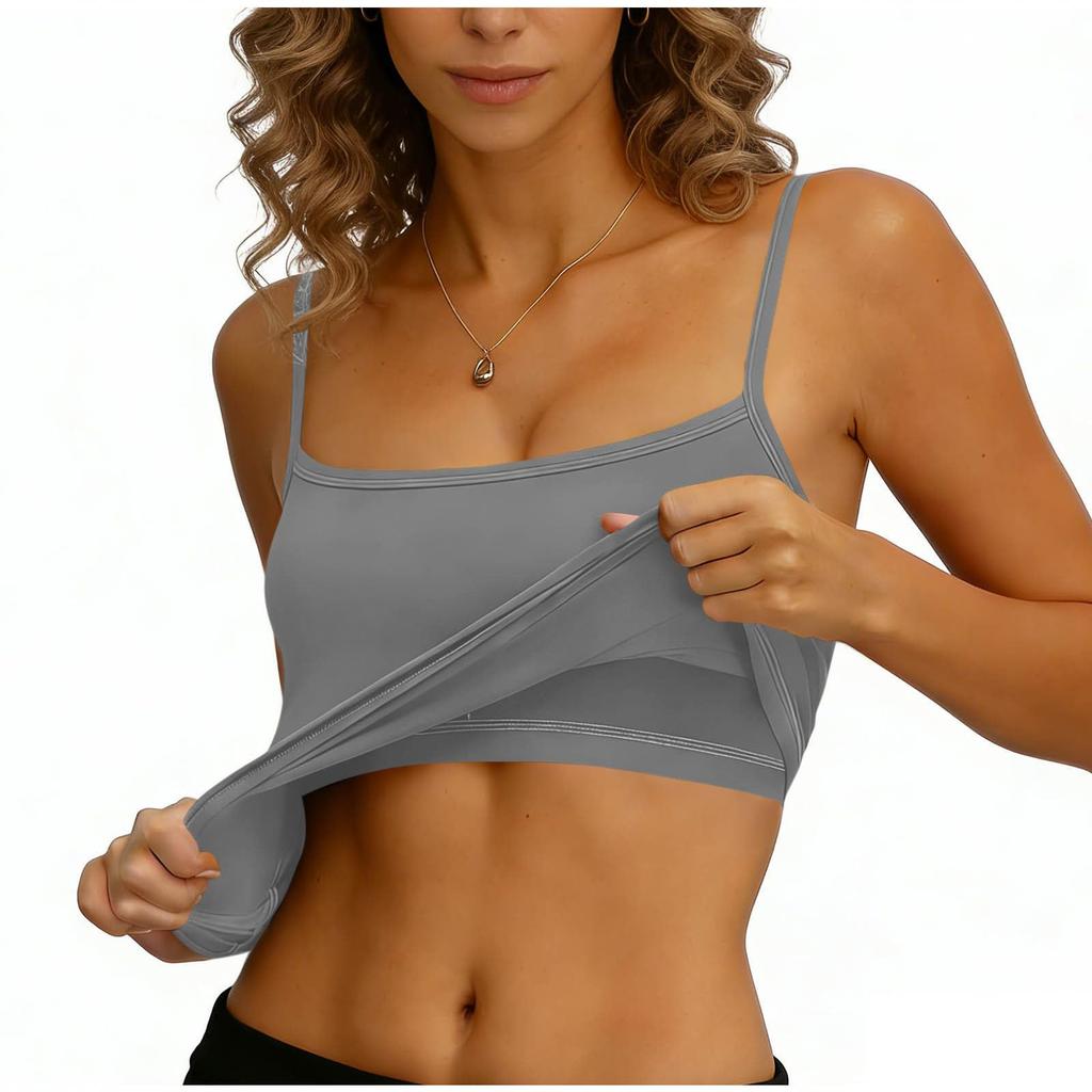 Women's Vest With Chest Cushion, Camisole, Sleeveless Top