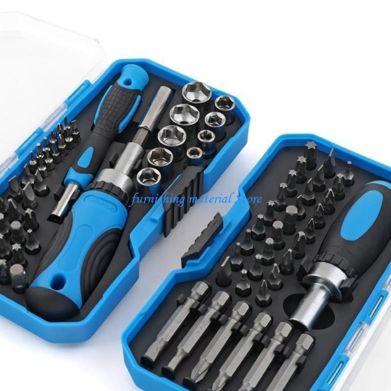 Y5GD 44pcs /34pcs Multi-bit Ratcheting Screwdriver Multitool Screwdriver Tool Set