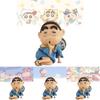 Adorable Crayon Shin-chan Figurine In Kimono Pvc Anime Car Dashboard Decoration