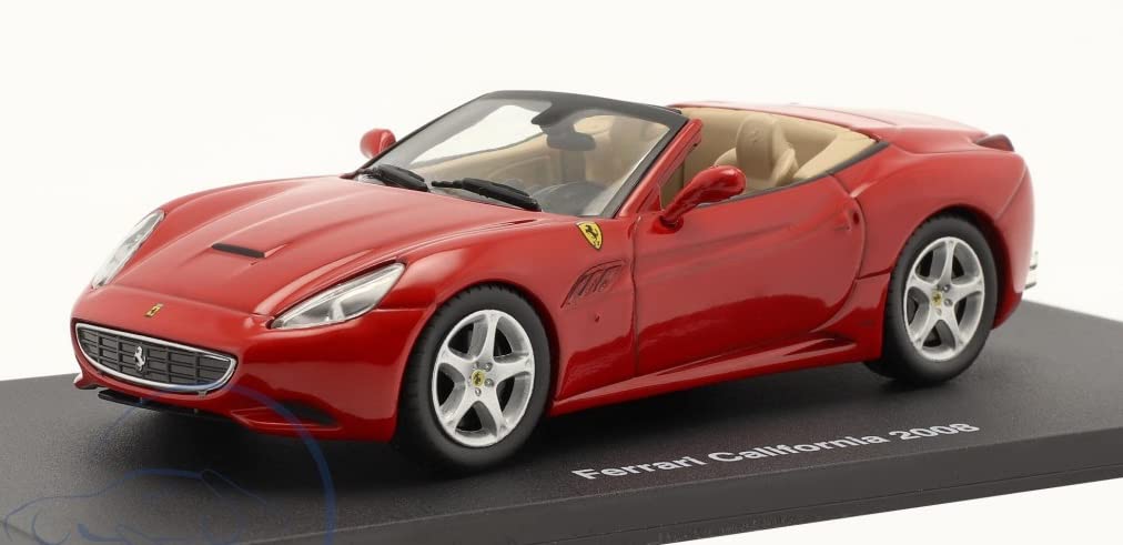 Scale Ferrari California 2008 Diecast Car with Case 1/43 (Red)