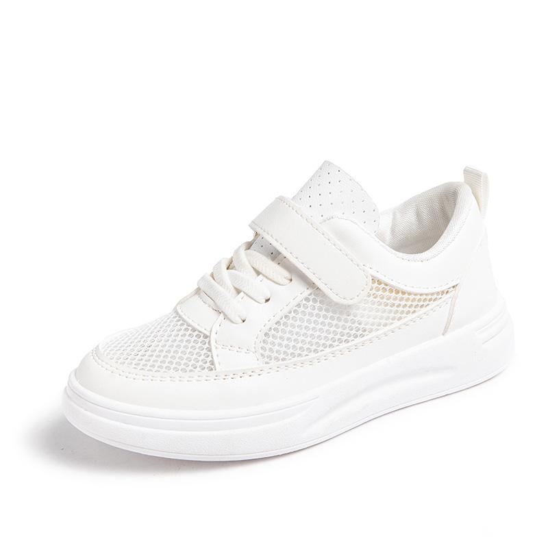 

Breathable sports shoes for children and girls, running and leisure shoes, summer non slip soft soled tennis outdoor shoes 37 білий