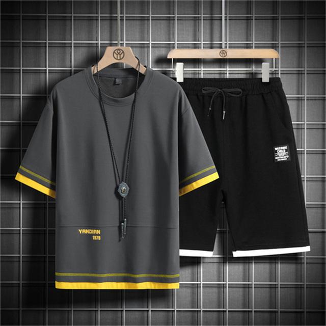 Men Tracksuits 3d Printing 2 Pieces Tops and Shorts Sportswear Man Clothes Set Suit Fashion Jogger Outfit Oversized Men Costume