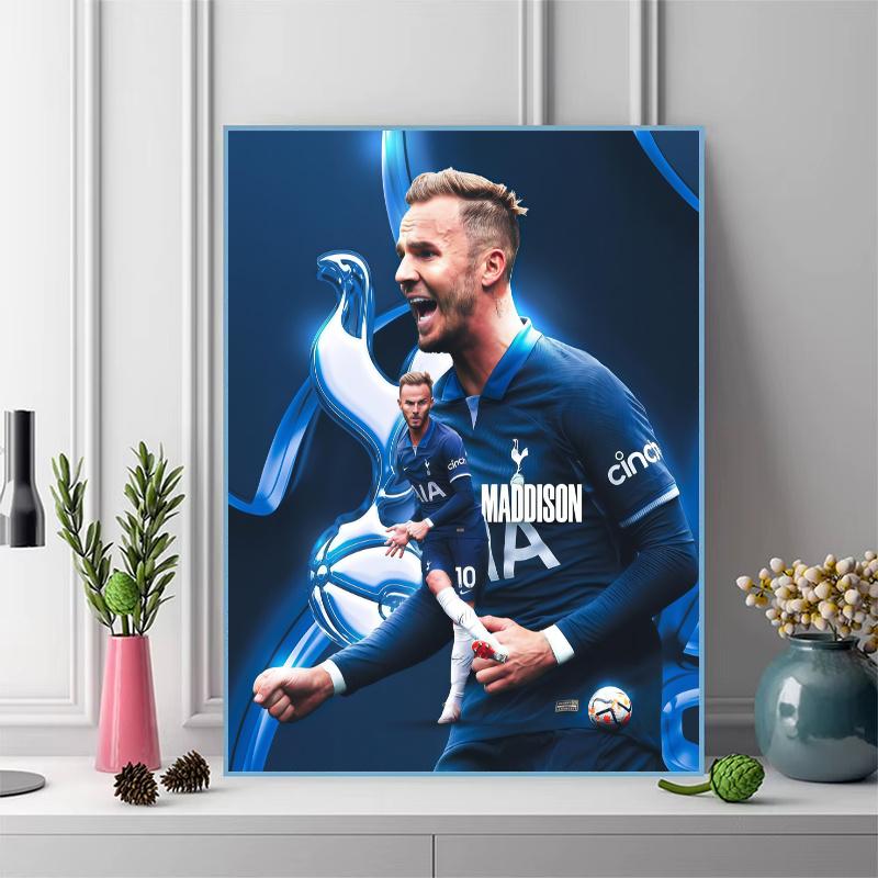 Tottenham team 100% Round Full Drill 5D DIY Diamond Painting Embroidery Cross Stitch Rhinestone Décor