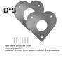 2Pcs Metal Birdhouse Guard Portal Woodpecker Nesting Box Protection Board with Screws Flight Hole Protector for Outdoor Garden Balcony