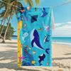 Ultra Absorbent Microfiber Beach Towel With Sea Turtle Print Quick Dry Large Size 70x140cm Pool Vacation Travel