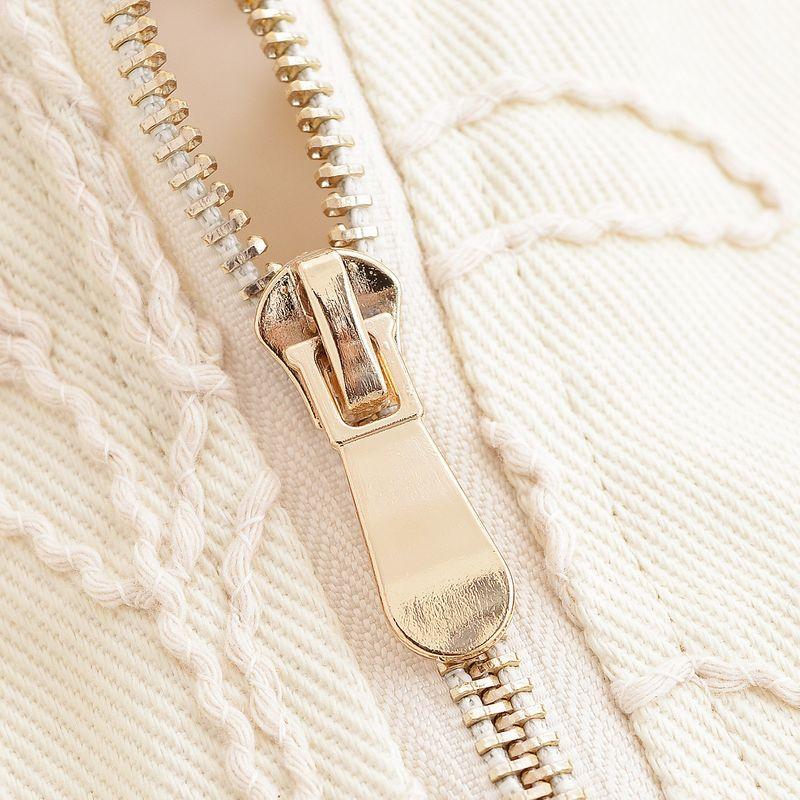 Kaslead New Women clothes Western Style Fashion Simple Thick Rope Embroidery Jacket 8372067