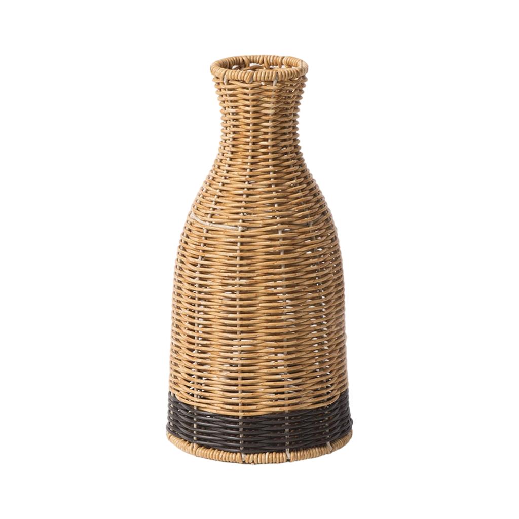 Imitation Rattan Woven Flower Vase, Home Decoration Vase Ornament