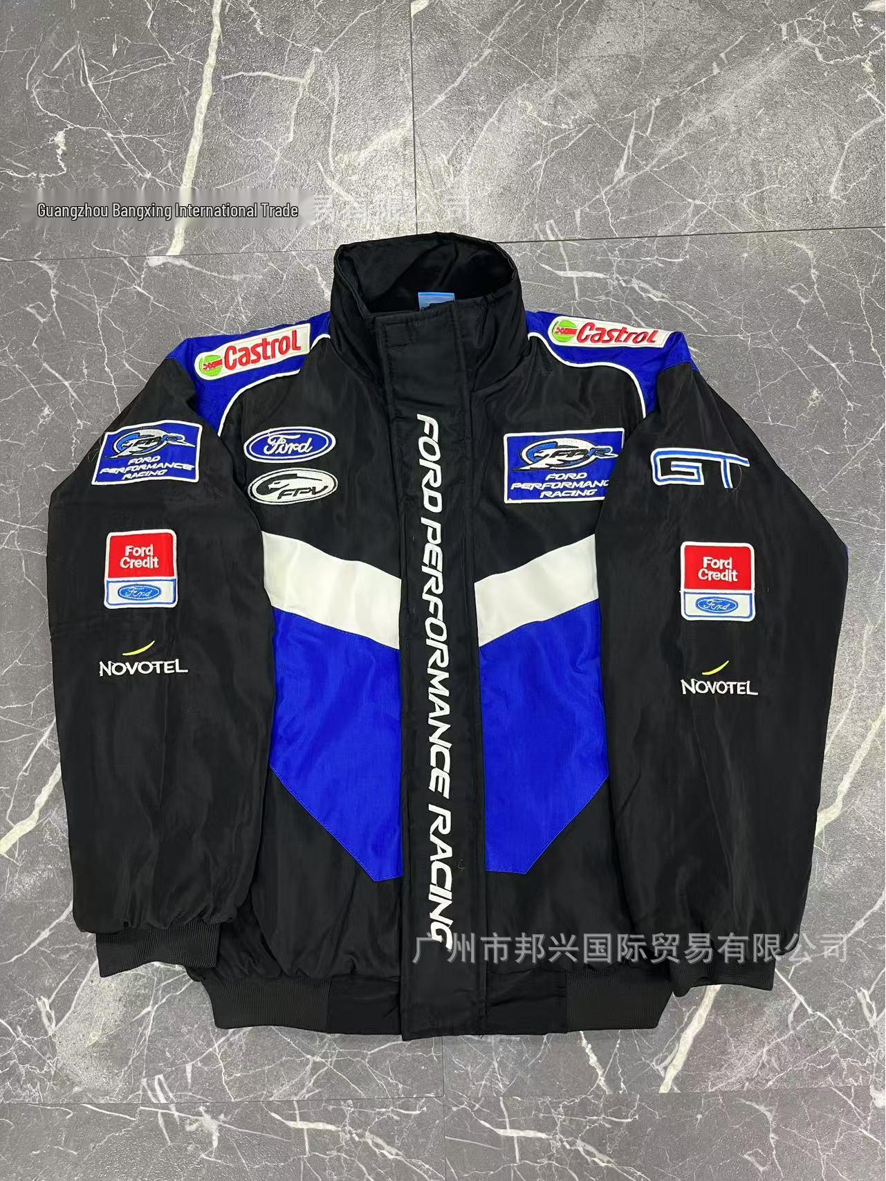 

Гоночна мотоциклетна куртка F1: Повністю вишитий, Повсякденний з довгим рукавом, Зимовий бавовняний M