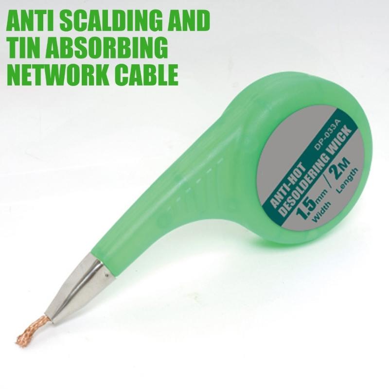 1.5mm/2mm/2.5mm/3mm/3.5mm Desoldering Soldering Wick Suitable for Quick Heat Conduction Low Residues in Electronics Work