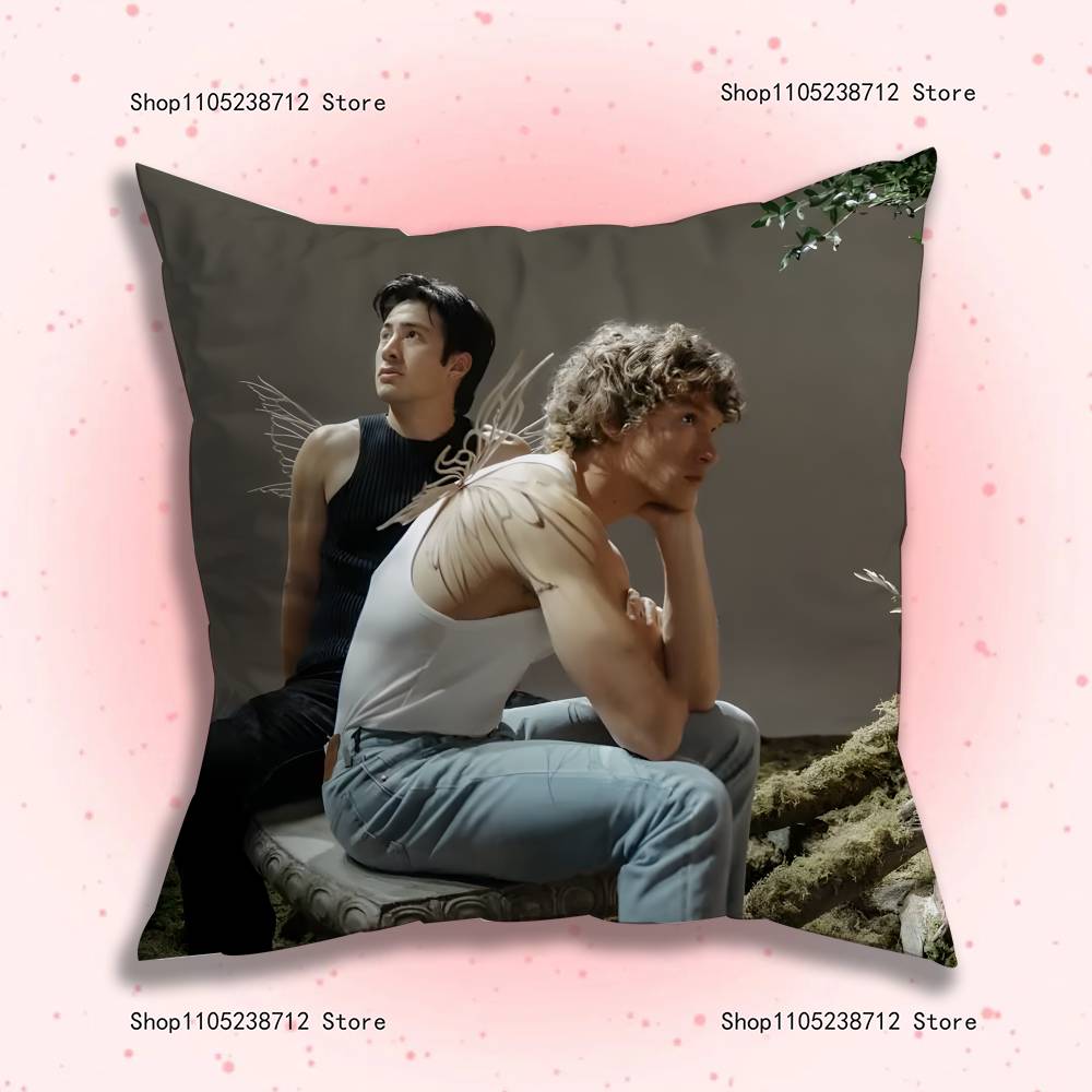 Vintage H-Heateds R-Rivalry Anime Pillow Case Anti-Dustmite Pillowcase Invisible Zipper Silky Short Plush Sofa Cushion Cover