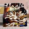 Dragon Ball Anime Flannel Blanket - Soft Warm Perfect for Sofa, Bedding Camping Travel Office Home Decor 