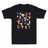 Assorted Mushroom Graphic Print T-shirt