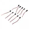 Head Connected Cable 2-Pin 2P Male / Female PVC 24AWG Red/ Black Practical