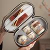 New Chinese Wave Ancient Rhyme Kuaike Ru Kiln Travel Tea Set Outdoor Creative Tea Souvenir