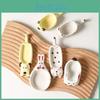Women Soy Rack Cute Chopstick Plates Flavor Plate Ceramic Cartoon Sauce Dish Creative Cat Rabbit