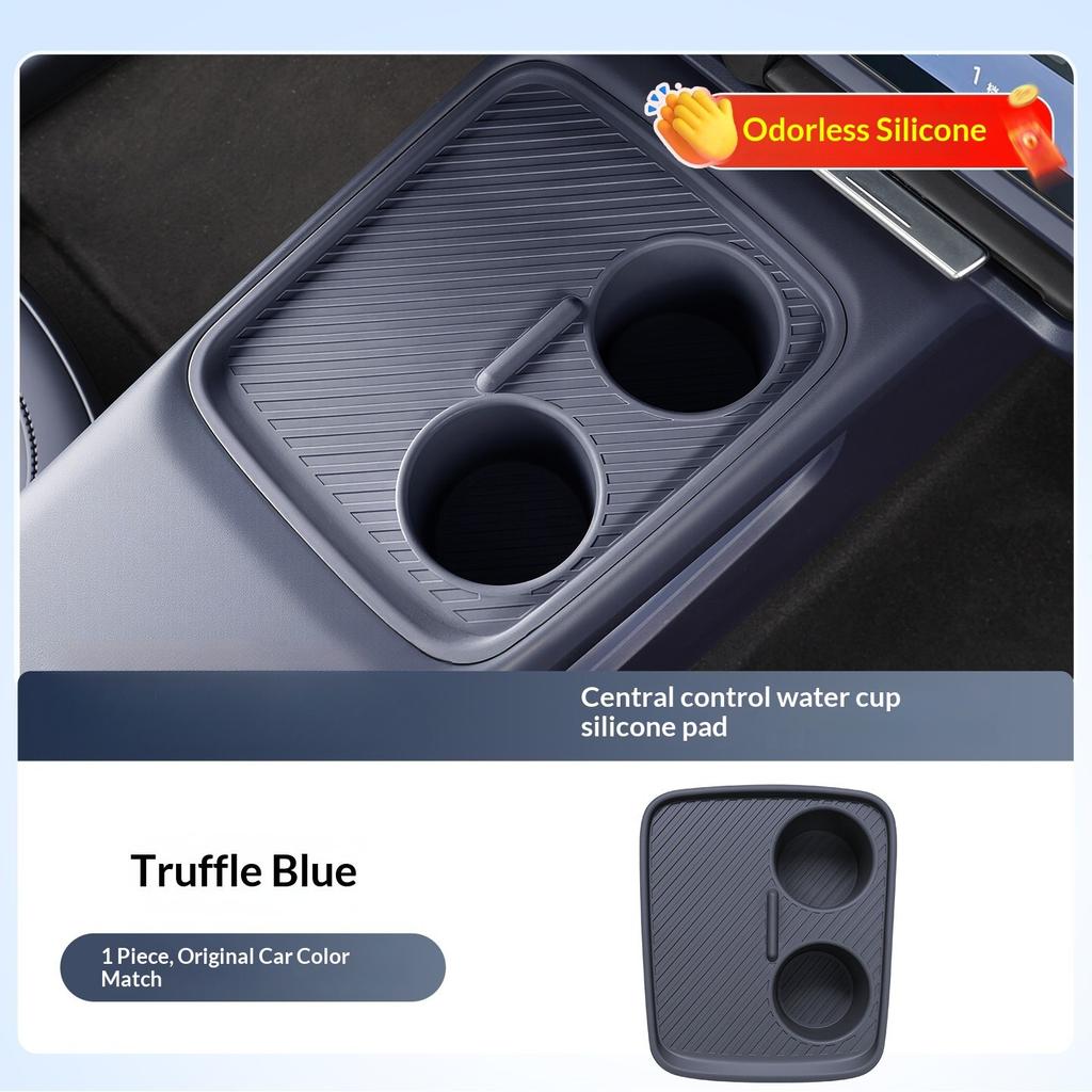 For Leapmotor B03X A10 Car Silicone Cup Holder Mat Center Console Anti Slip Waterproof Interior Protection Non Slip Mat