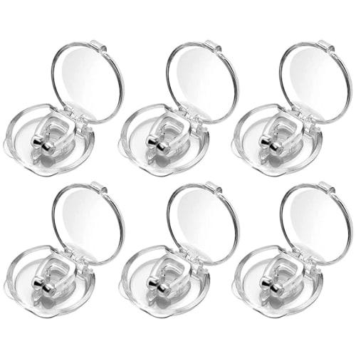 Anti-Snoring Clips, 6-Piece Set, Snoring Prevention, Reduces Snoring, Promotes Nasal Breathing, Snoring Improvement, Breathing, Sleep Aid, Silica Gel,