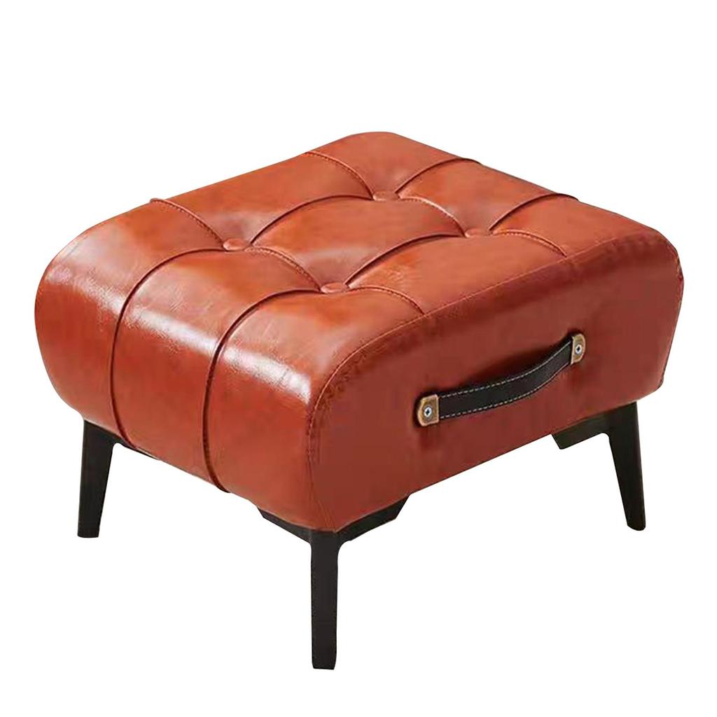 Elegant Leather Footrest Ottoman for Home And Office