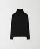 THERYE Sheer Turtleneck Top(Black)