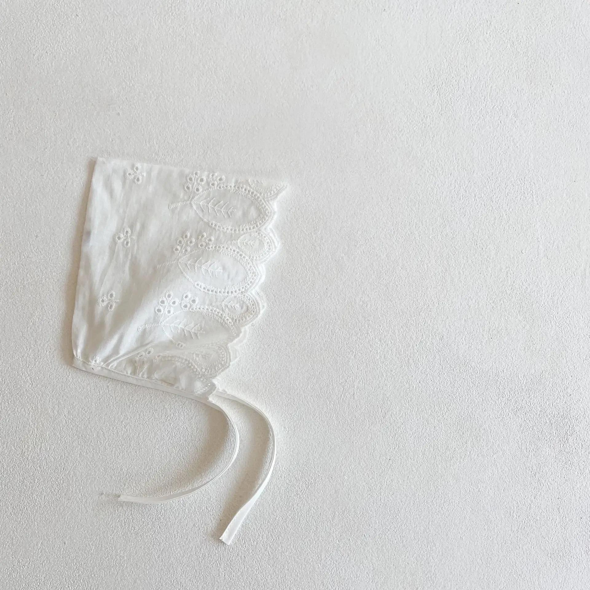 

Ins белые детские кружевные шапочки для малышей 0-3 лет весна-лето весна шапка для прогулок ветрозащитная универсальная фотопринадлежность 0-3 Year