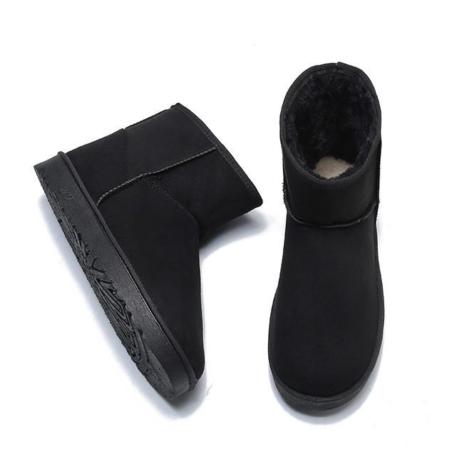 2025 klassiske snøstøvler vinter fløyel flate kjøre DNU store bomulls termisko korte damestøvler 2025