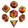 Cusdie Camo DND Dice 7-Piece RPG Polyhedral Dice Set Resin D20 D12 D10 D8 D6 D4 D% for D&D Pathfinder Cthulhu Tabletop Games