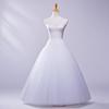 No Hoop Petticoat For Wedding Dress White 4-layers Crinoline Bridal Ball Gown Underskirt Ladies Lined Skirt Party Dress Role-playing Lining