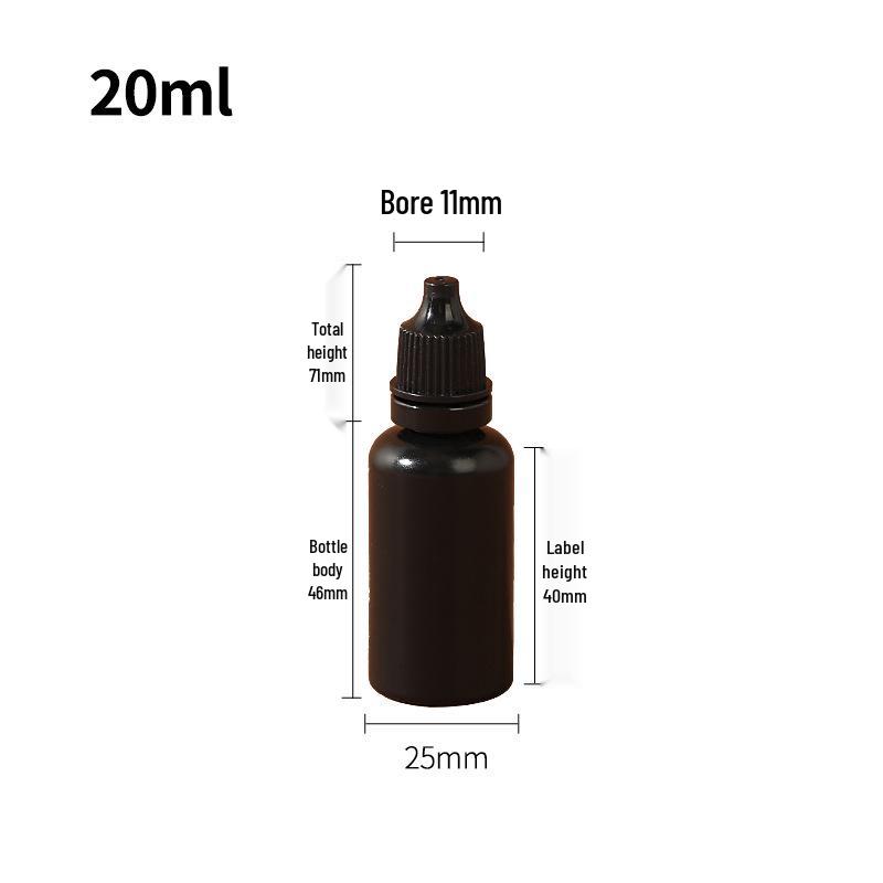 Imitace lahviček s očními kapkami - 5 ml, 10 ml, 30 ml, 50 ml lahvičky s kapátkem, malé PE plastové dávkovače pigmentů