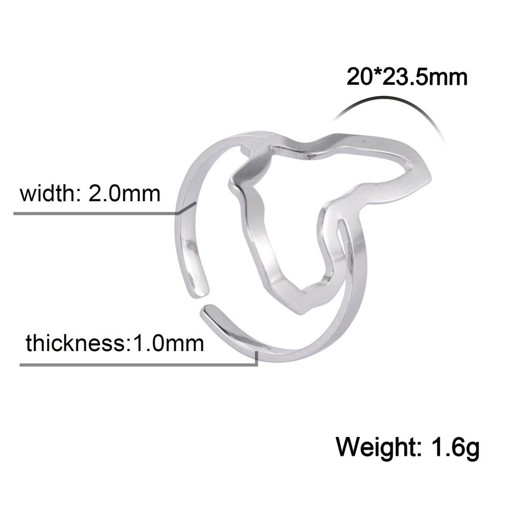 Cazador Trendy Gold Color African Map Open Rings for Women Stainless Steel Adjustable African Cultural Ethnic Rings Jewelry Gift resizable