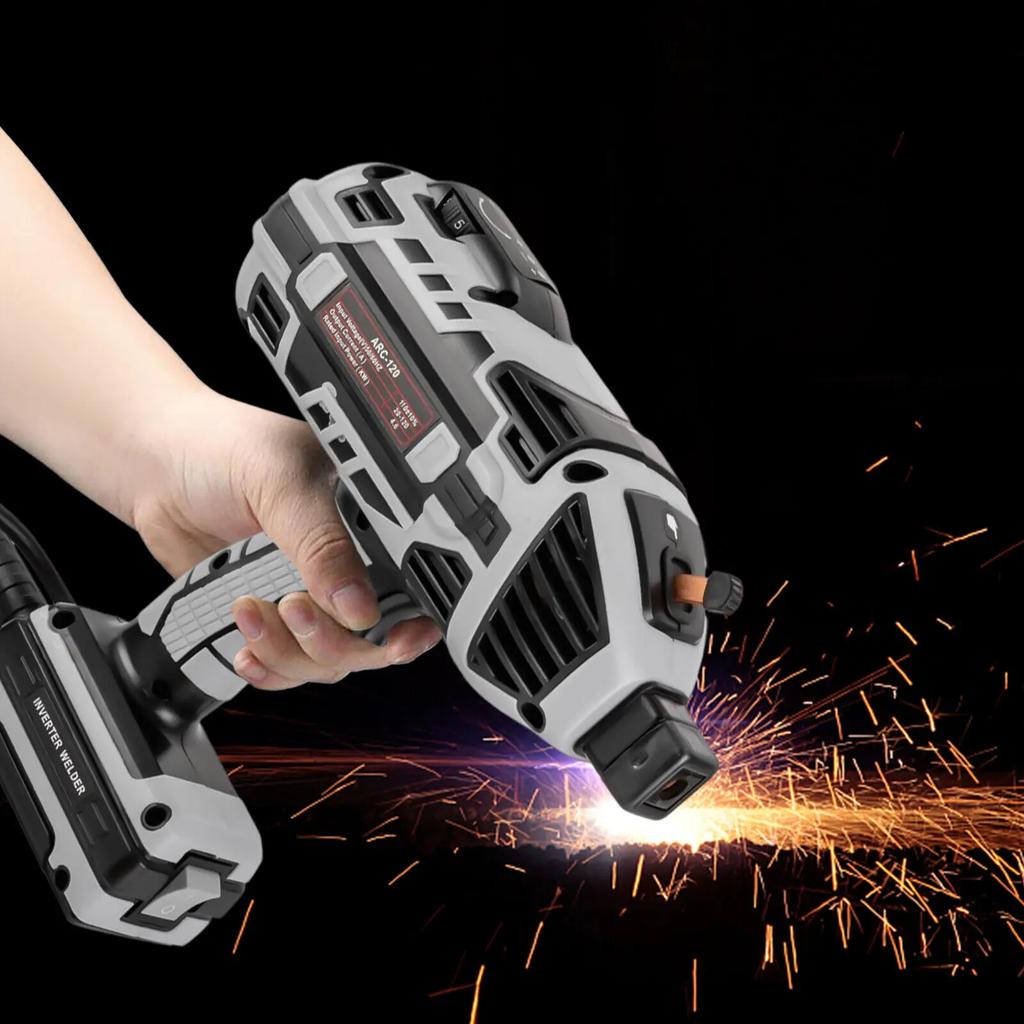 Tragbares Kompaktes Handheld-Schweißgerät-Kit mit 6-stufig einstellbarem Ausgangsstrom, für DIY-Metallbearbeitung & Heimwartung