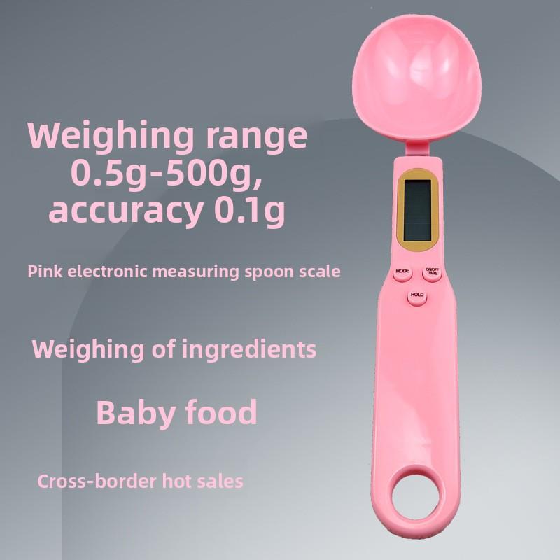 Electronic Measuring Spoon Scale Household Small Electronic Scale Weighing Spoon Weighing Kitchen Ingredients Food Scale Cat Food Weighing Gram