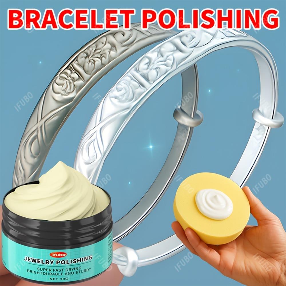 Jewelry Polishing - White for Polishing Rings, Bracelets, Earrings & More -S & Scratches - Durable & Sticky Formula - Perfect Fo