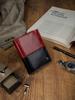 Leather vertical two-tone foldable RFID wallet - Rovicky